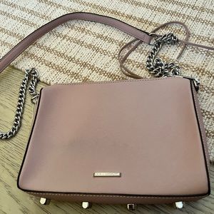 Rebecca Minkoff mauve dusty rose pink crossbody